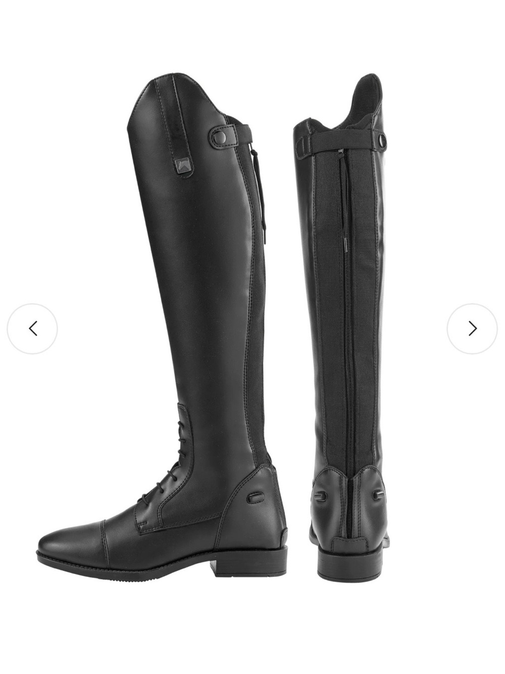 Riding Sport Tall Black Over-the-Knee Riding Boots with Side Zip